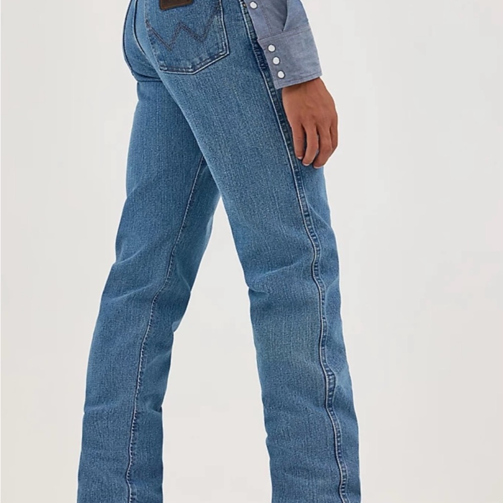 34 x 34 blue wranglers - men